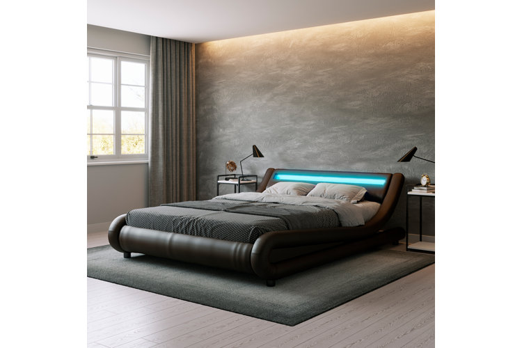 Bassik upholstered outlet platform bed